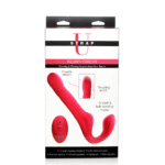 XR Brands Mighty Thrust strap on sin arnés con función de empuje y mando a distancia