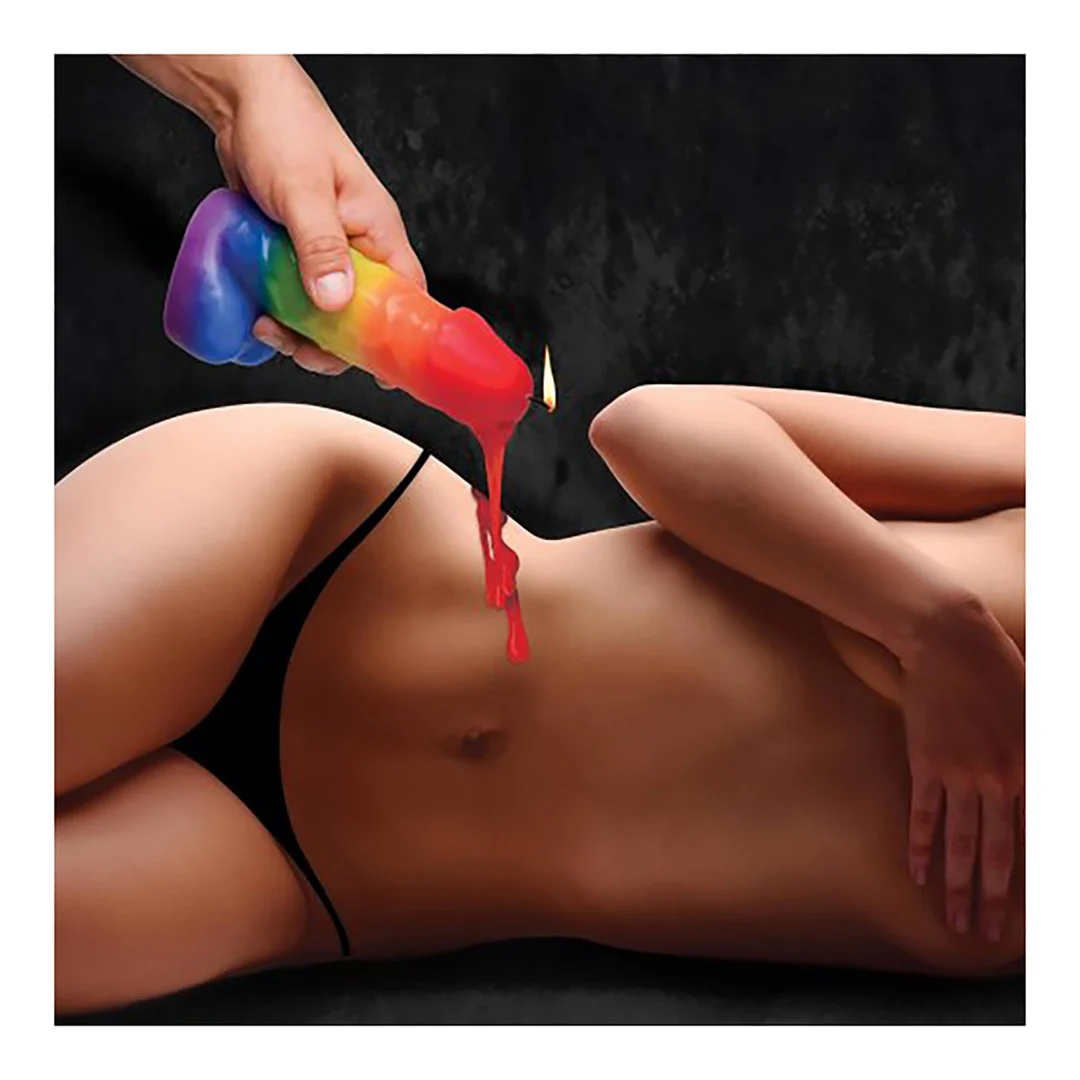 Vela de goteo arcoíris Pride Pecker - Imagen 2