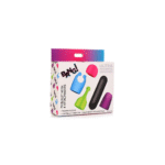 vibrador bullet recargable con 4 accesorios que brillan en la oscuridad – XR Brands
