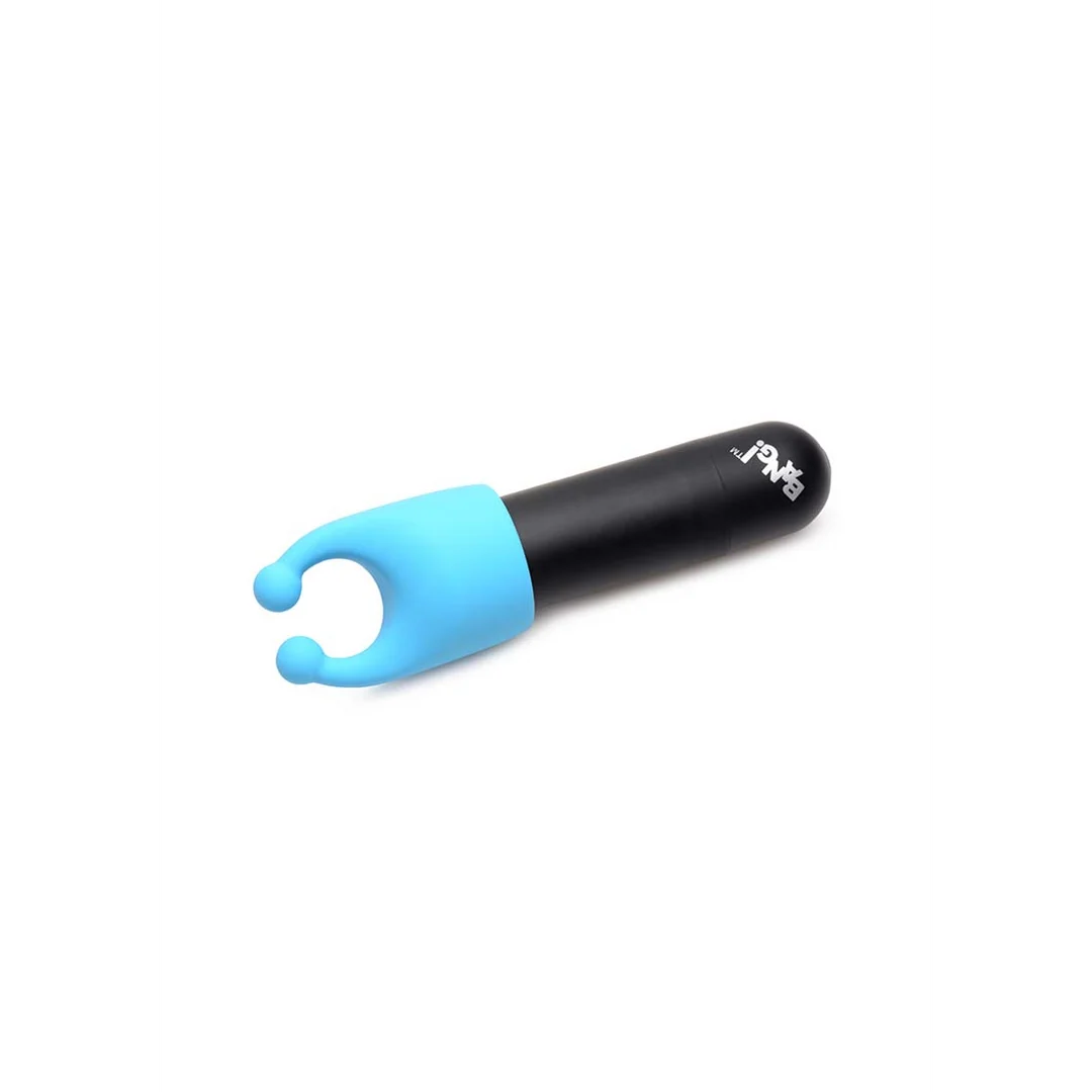 vibrador bullet recargable con 4 accesorios que brillan en la oscuridad – XR Brands - Imagen 3