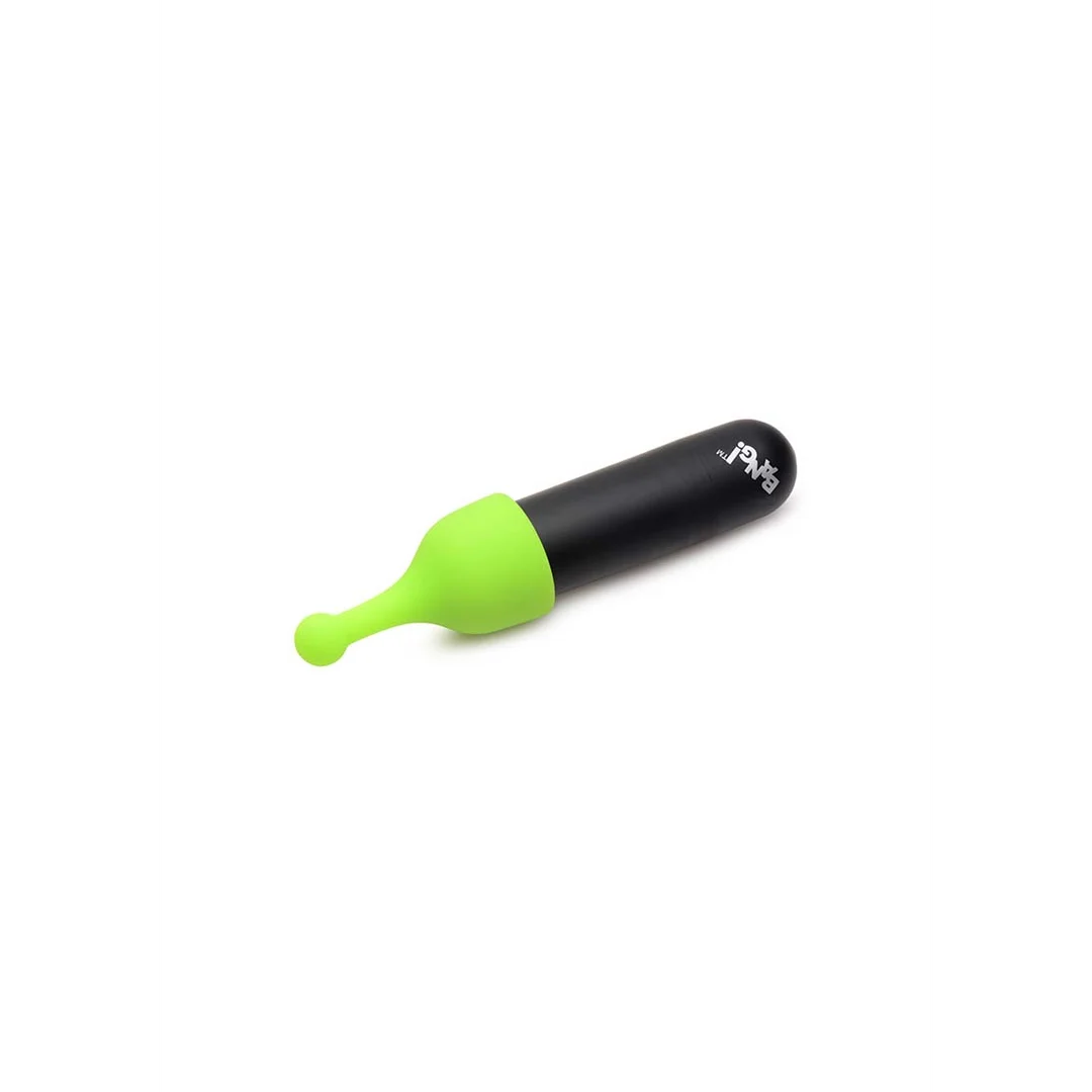 vibrador bullet recargable con 4 accesorios que brillan en la oscuridad – XR Brands - Imagen 4