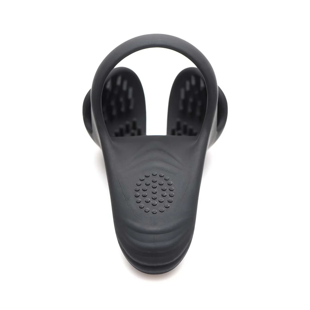 Anillo de silicona para pene y testículos con mando a distancia de XR Brands - Imagen 2
