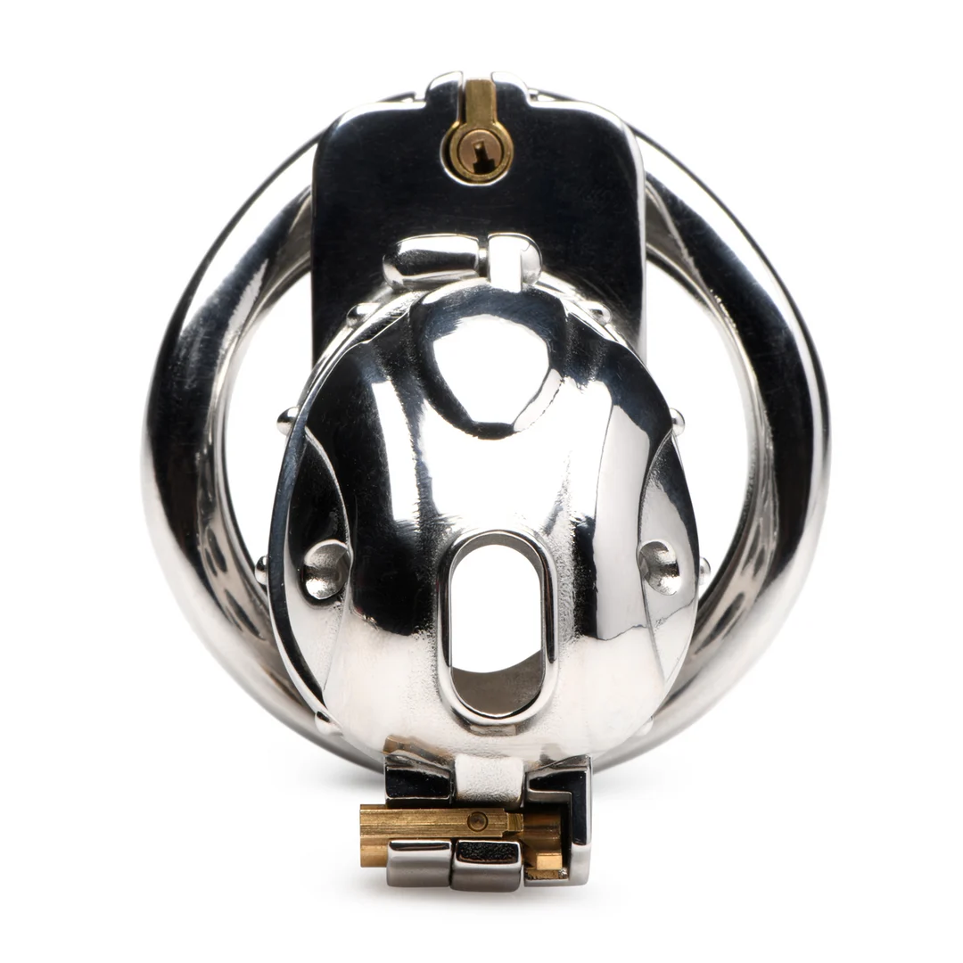 Jaula de castidad con cierre y candado, Deluxe - Imagen 3
