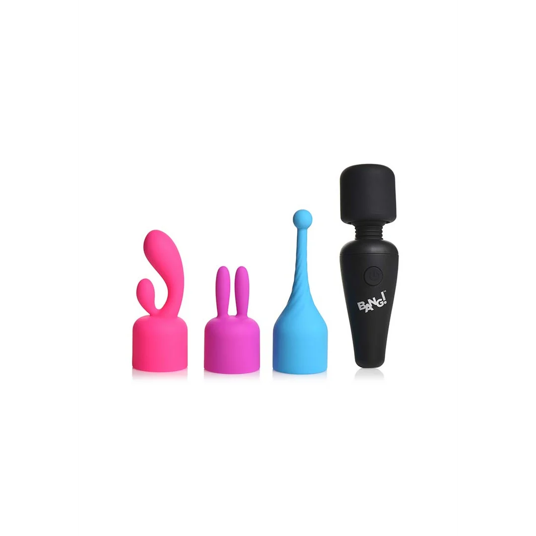 Masajeador wand mini XR Brands con 3 accesorios - Imagen 5