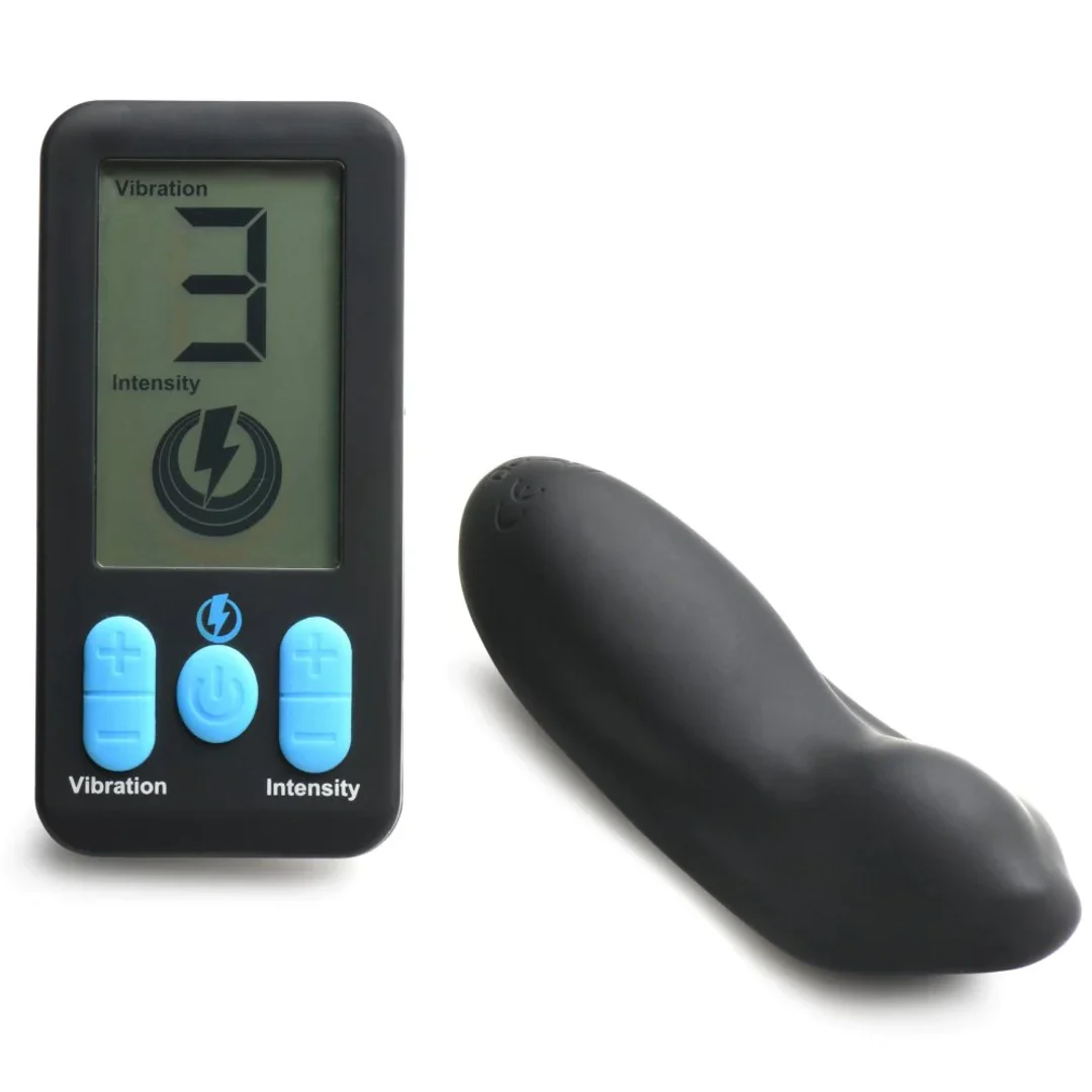Vibrador para parejas con mando a distancia: E-Stim Panty Vibe con mando a distancia, negro - Imagen 5