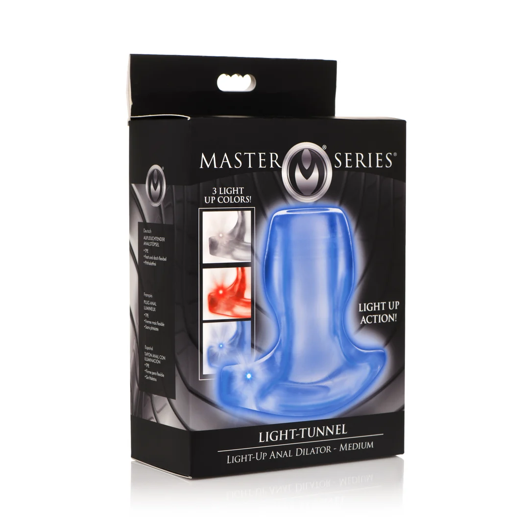 XR Brands dilatador anal luminoso Lichttunnel L - Imagen 7