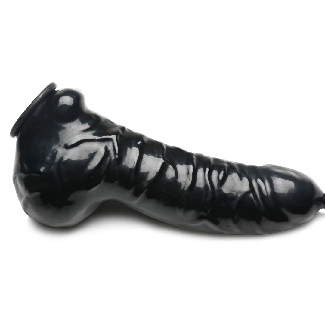 Funda para pene con tubo largo, negra - Imagen 5