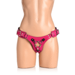 Arnés corsé de cuero Bodice Deluxe en rosa - Imagen 3