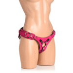 Arnés corsé de cuero Bodice Deluxe en rosa - Imagen 4