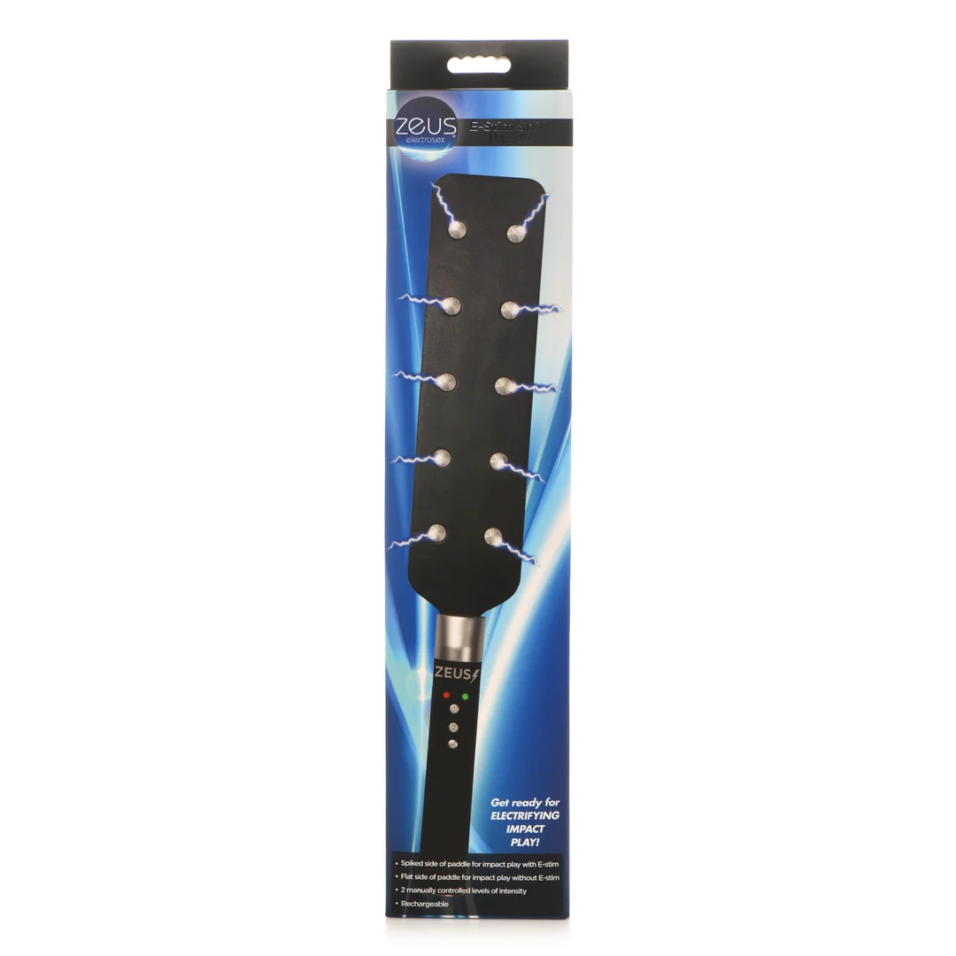 Paddle BDSM con púas – Spiked Paddle – Negro - Imagen 2