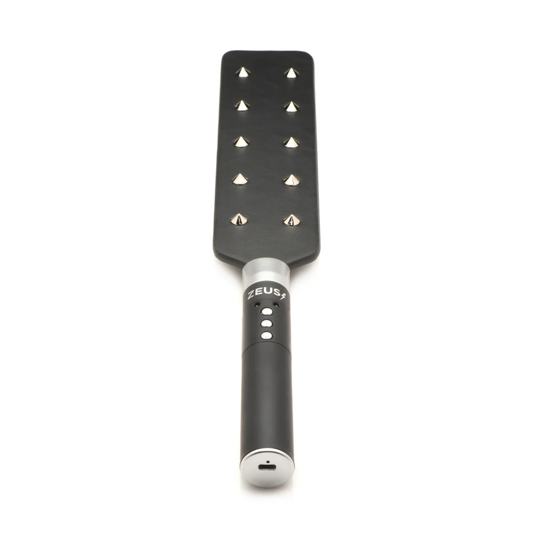 Paddle BDSM con púas – Spiked Paddle – Negro - Imagen 5