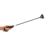 Fusta BDSM con agarre firme – E-Stim Crop - Negra - Imagen 6