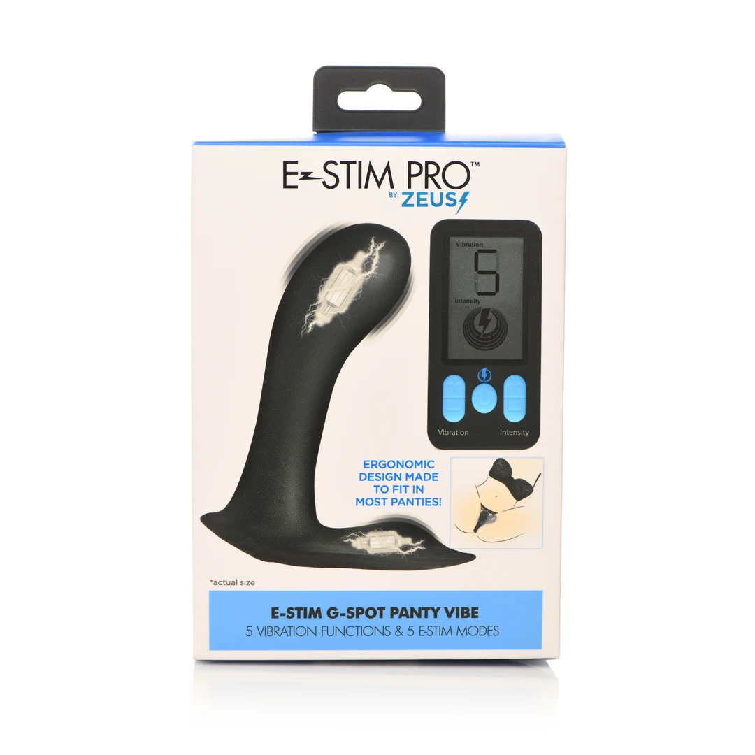E Stim Pro vibrador para punto G y bragas, negro - Imagen 2