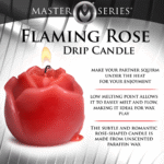 Vela de goteo Flaming Rose roja - Imagen 6