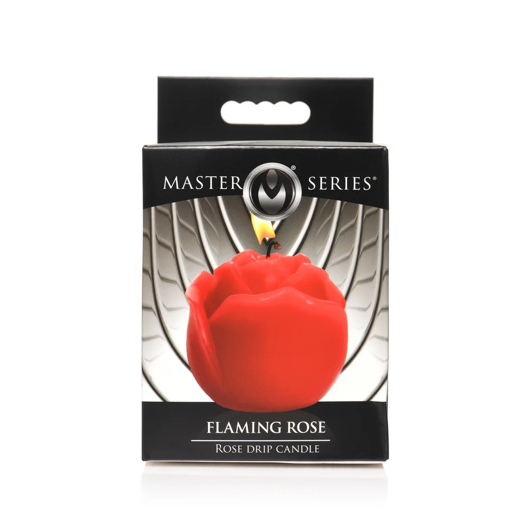 Vela de goteo Flaming Rose roja - Imagen 2