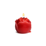Vela de goteo Flaming Rose roja - Imagen 4