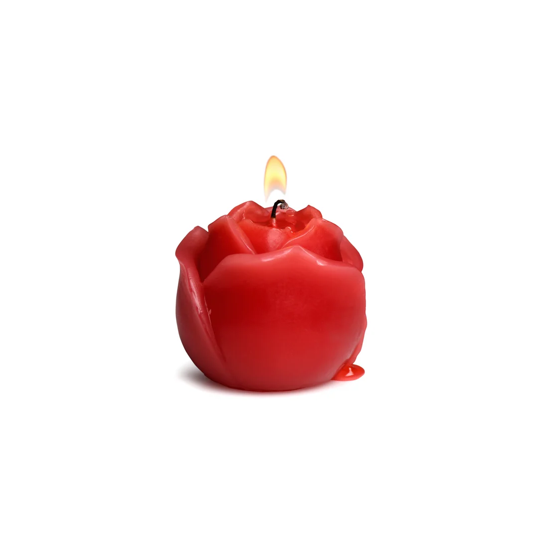 Vela de goteo Flaming Rose roja - Imagen 4
