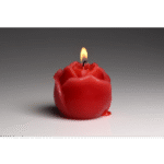 Vela de goteo Flaming Rose roja - Imagen 5