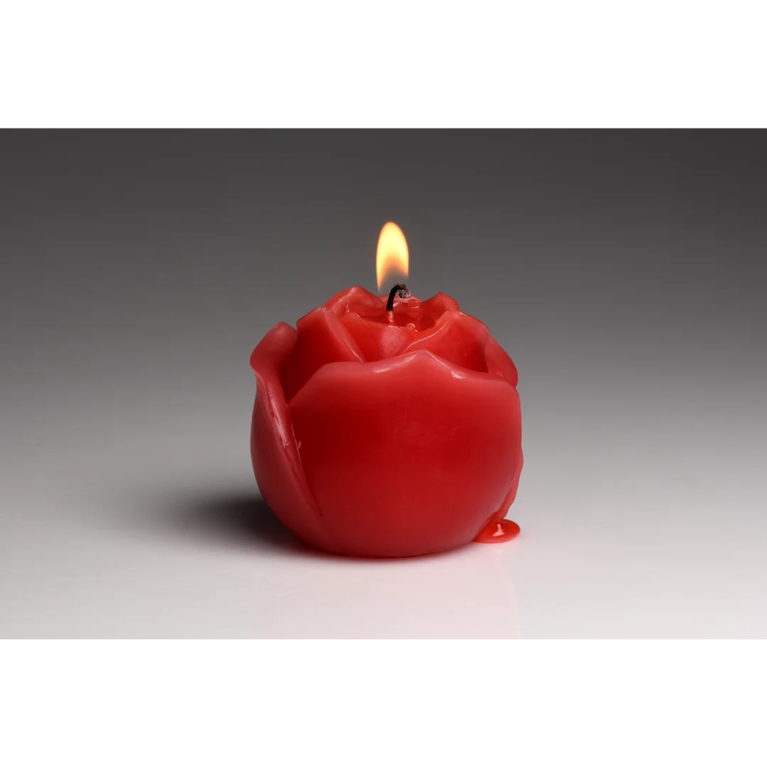 Vela de goteo Flaming Rose roja - Imagen 5