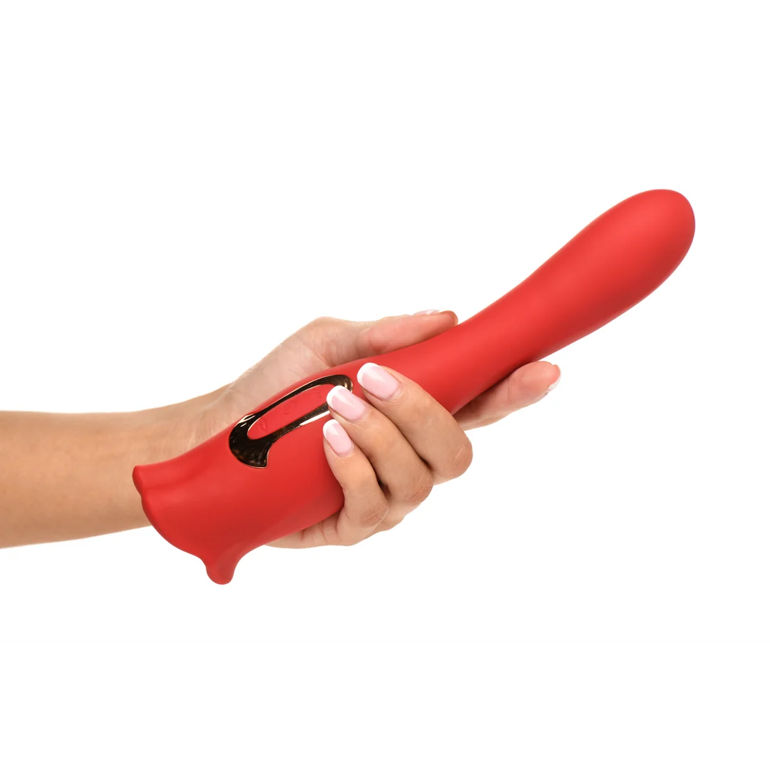 Vibrador de doble cara Kiss and Tell Pro de XR Brands - Imagen 6