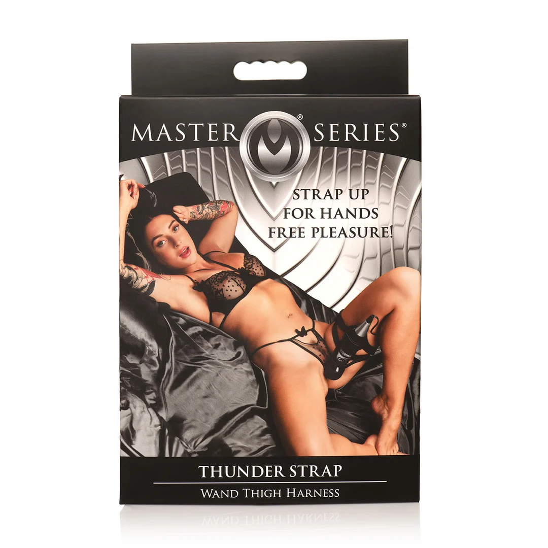 Arnés para muslo Thunder Strap para vibrador tipo varita - Imagen 2