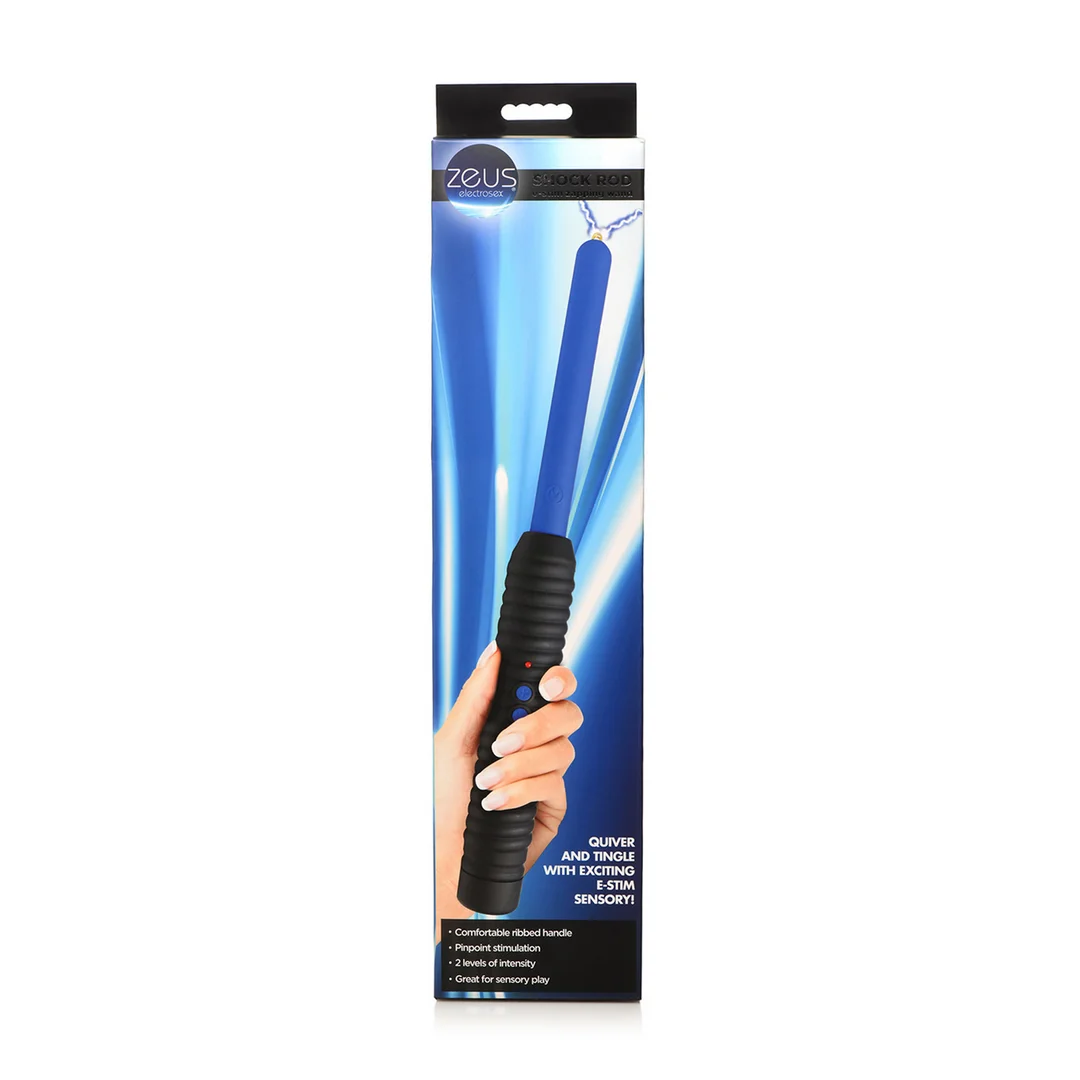 Varita BDSM de electroestimulación con agarre firme, Shock Rod, varita de electroestimulación, azul - Imagen 2