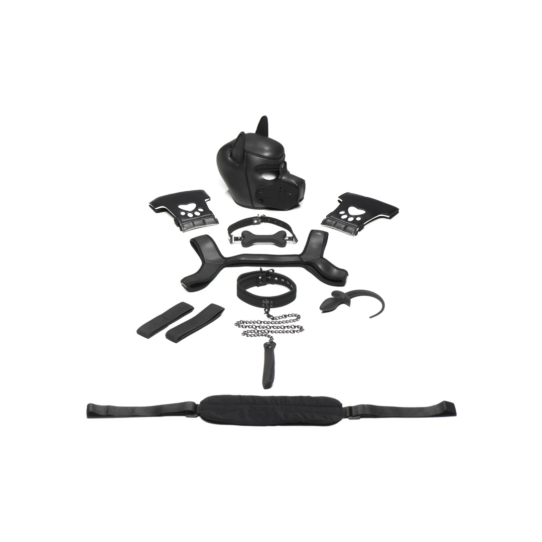 XR Brands Neoprene Puppy Kit negro - Imagen 3