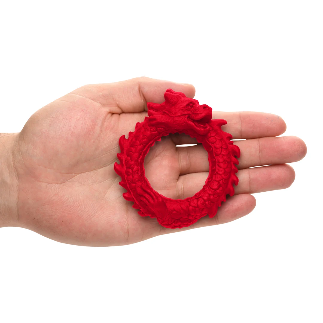 Anillo de silicona rojo para el pene Rise of the Dragon - Imagen 5