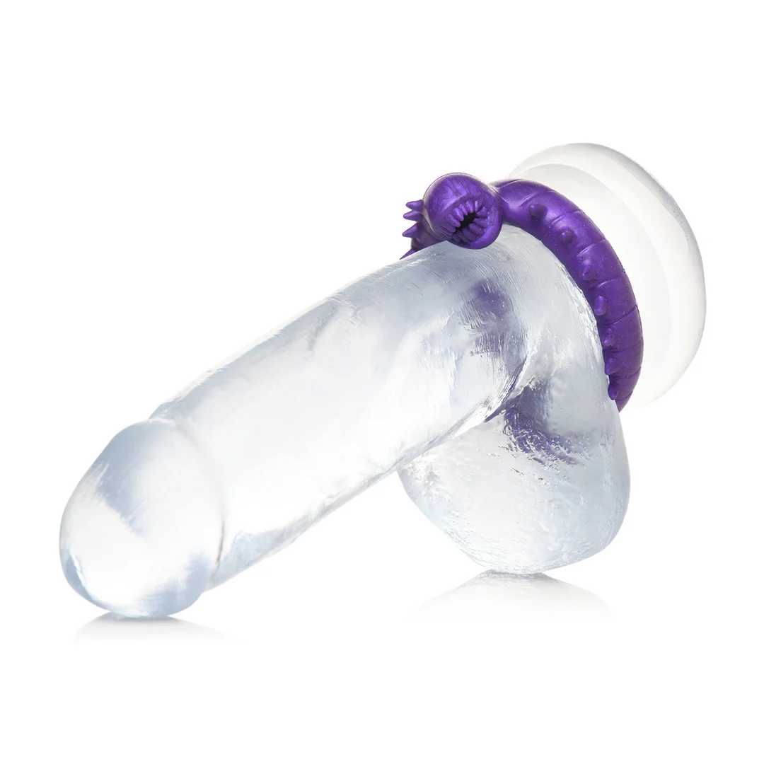 Anillo para el pene de silicona Slitherine morado - Imagen 6