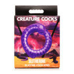 Anillo para el pene de silicona Slitherine morado - Imagen 2