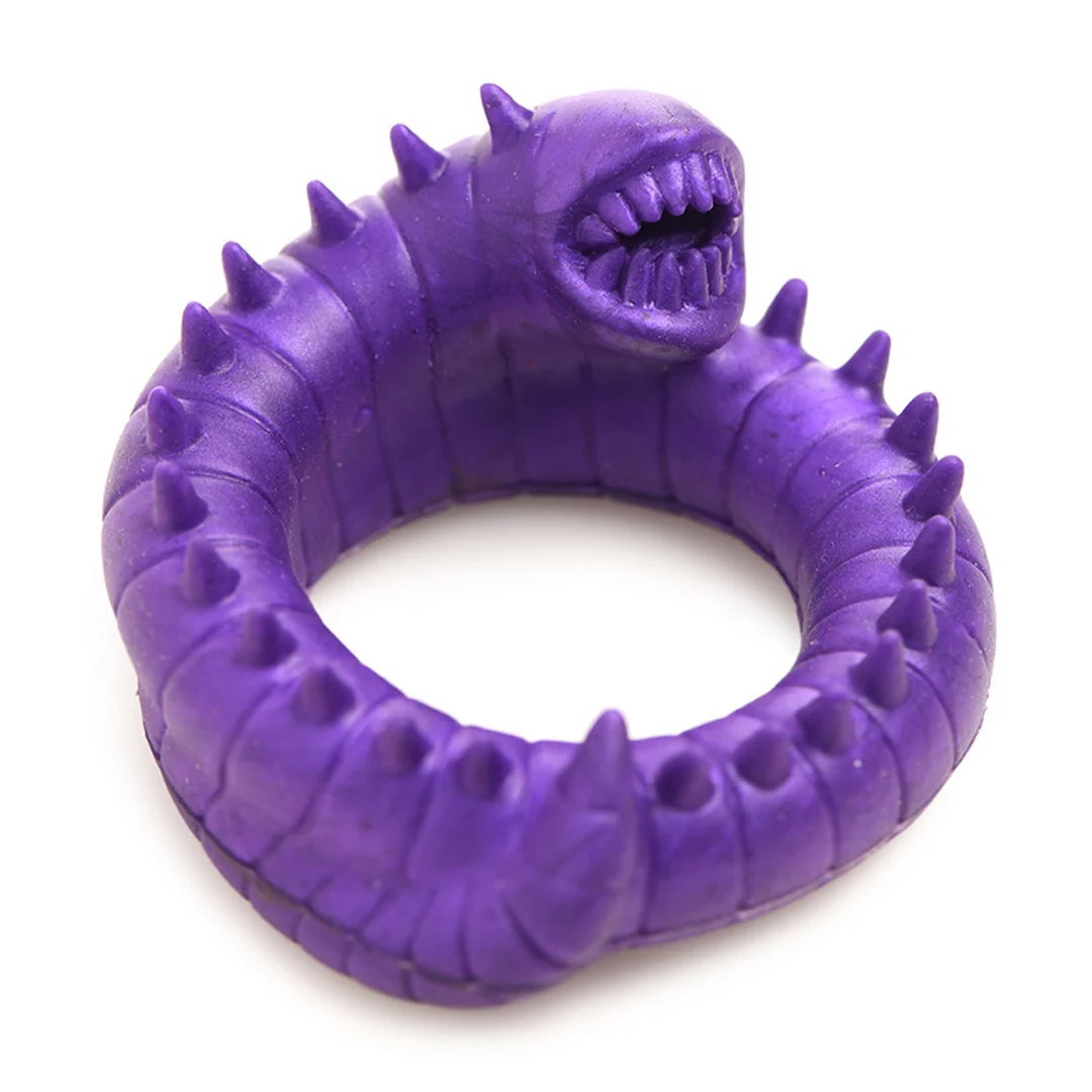 Anillo para el pene de silicona Slitherine morado - Imagen 3