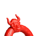 Anillo para el pene de silicona XR Brands Beast Mode rojo - Imagen 5