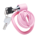 Jaula de castidad vulvar Pussification rosa - Imagen 5