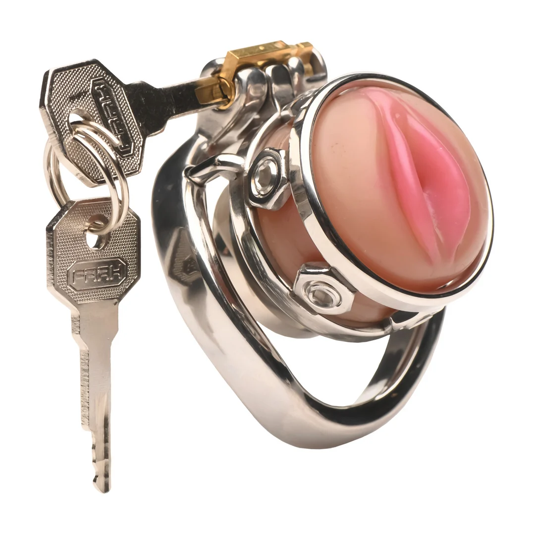 Jaula de castidad con punta de silicona suave – Pussy Boy - Imagen 6
