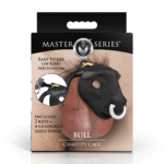 Jaula de castidad Bull negra - Imagen 2