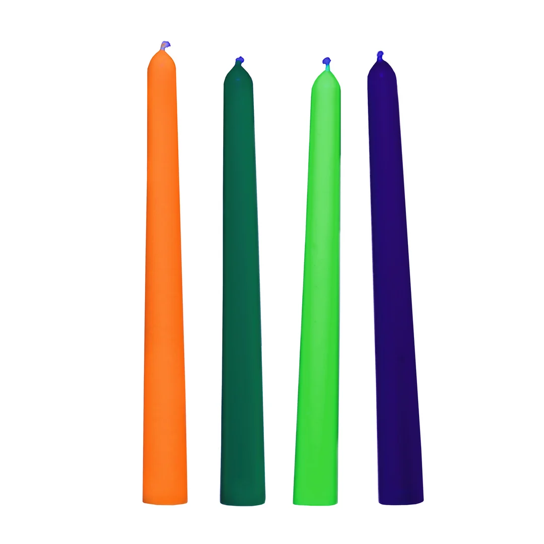 Velas de goteo UV Glow Wax, set de 4 - Imagen 3