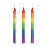Set de velas de goteo arcoíris XR Brands Pride Candles - Imagen 3