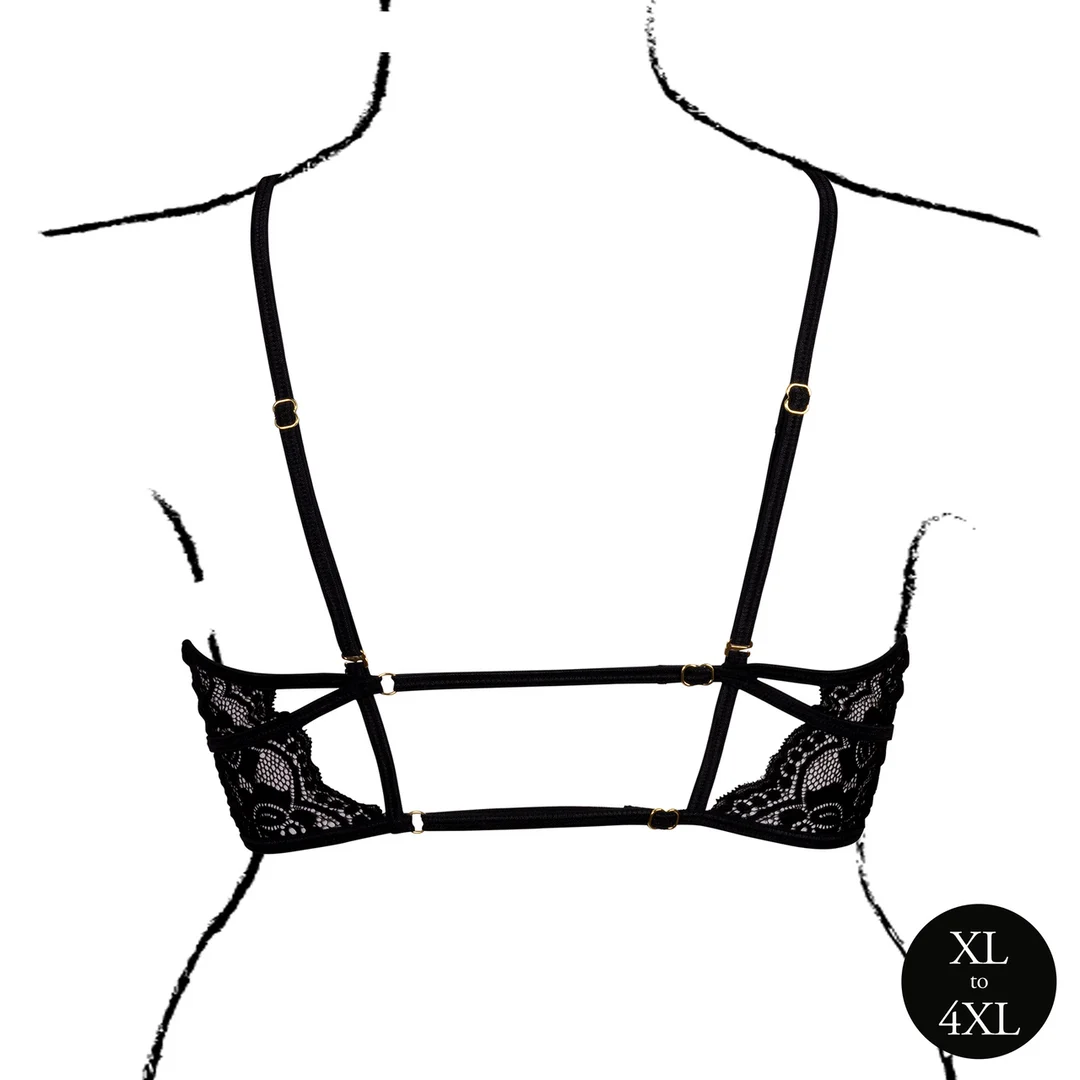 Sujetador de triángulo de encaje con copas abiertas para un look seductor – Le Desir - Imagen 11