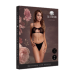 Lencería sensual con abertura y tirantes dobles en la espalda para un look seductor – Le Desir