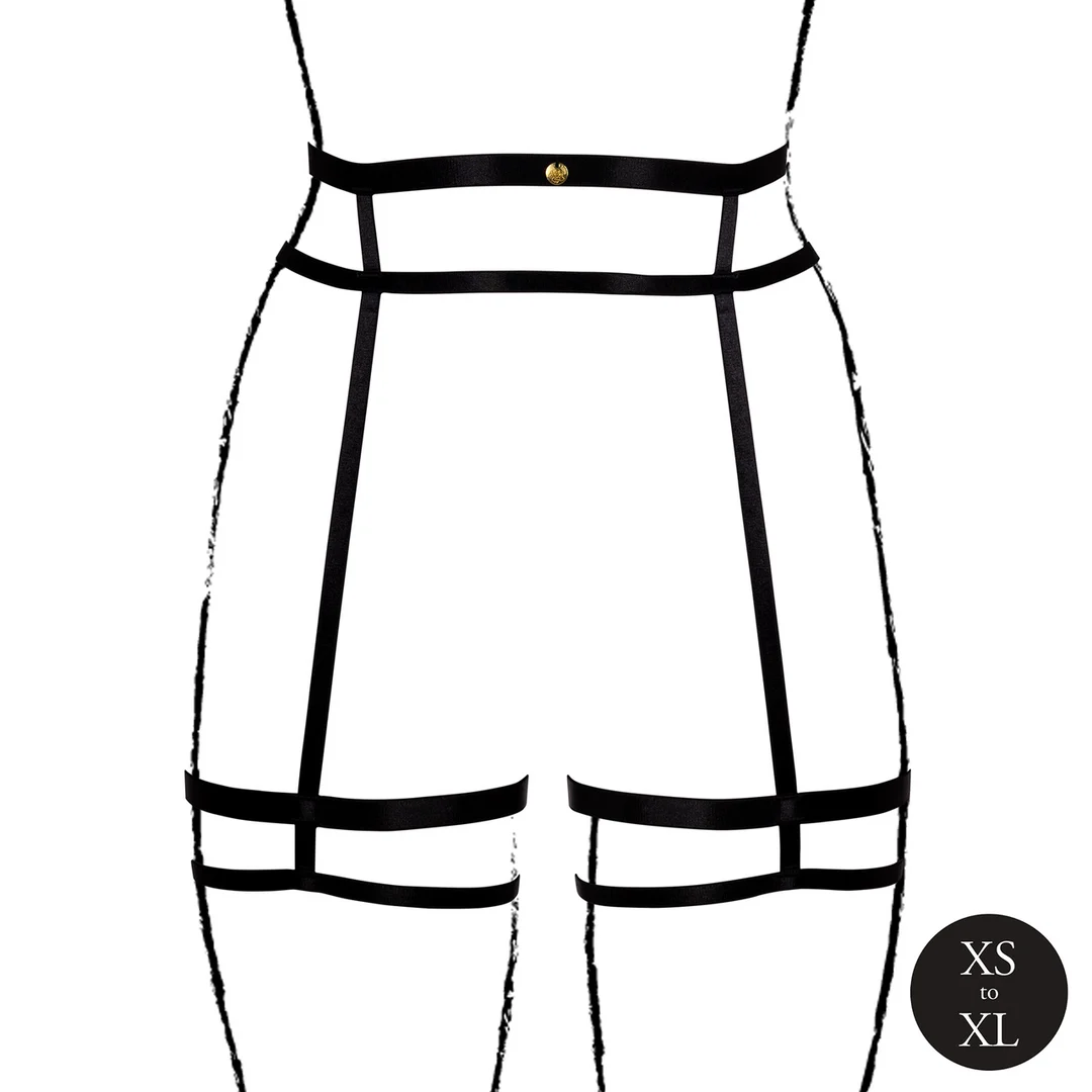 Conjunto de liguero con tiras dobles para un look curvy sensual – Le Desir - Imagen 10