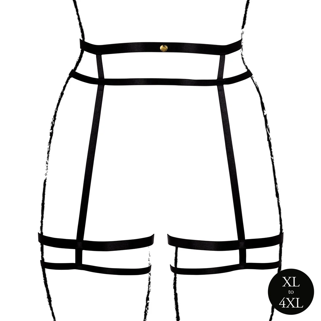 Conjunto de liguero con tiras dobles para un look curvy sensual – Le Desir - Imagen 4