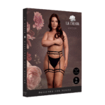 Conjunto de liguero con tiras dobles para un look curvy sensual – Le Desir
