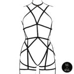 Body curvy con copas abiertas y ligueros para realzar tus curvas – LIN - Imagen 4