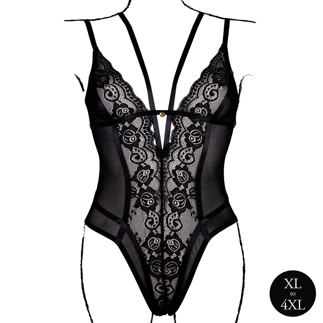 Body de encaje con reguladores para una silueta curvy – Le Desir - Imagen 4
