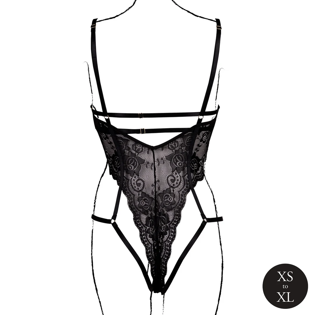 Body de encaje con copas abiertas para un look curvy seductor, Le Desir - Imagen 11