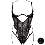 Body de encaje con copas abiertas para un look curvy seductor, Le Desir - Imagen 4