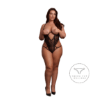 Body de encaje con copas abiertas para un look curvy seductor, Le Desir - Imagen 6
