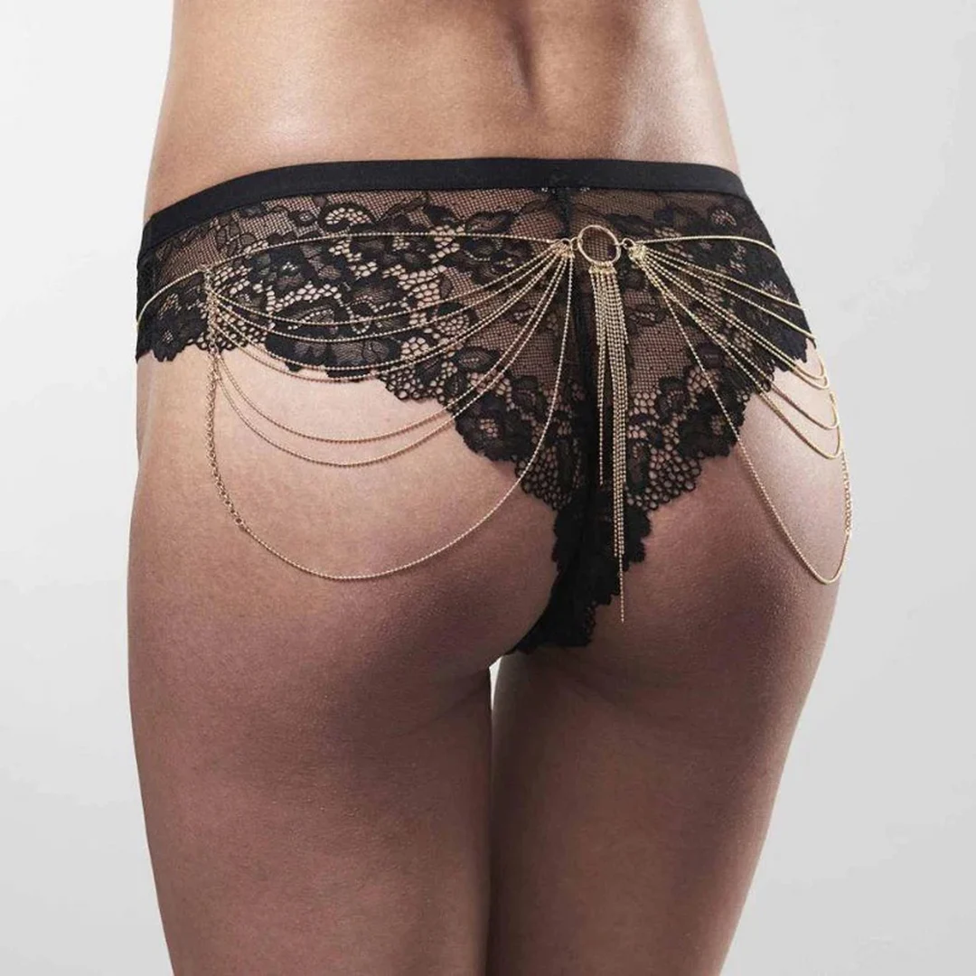 Cadena metálica para la cadera con un toque sensual para tus looks de fiesta · Magnifique - Imagen 2