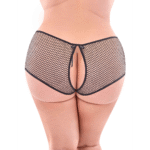 Braguita de rejilla abierta con abertura trasera y lazo, para realzar tu silueta – Magic Silk
