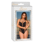 Body de encaje con cierre de cordones y cuentas decorativas para un look sexy – Magic Silk - Imagen 6
